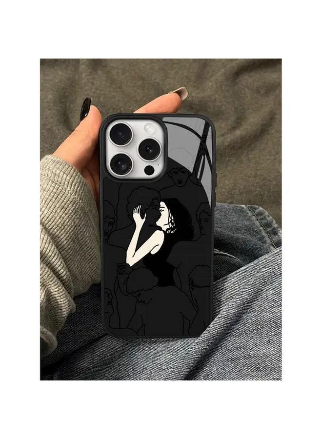 Kiss Girl iPhone 13 Pro Case Black Protective Cover - Image 1